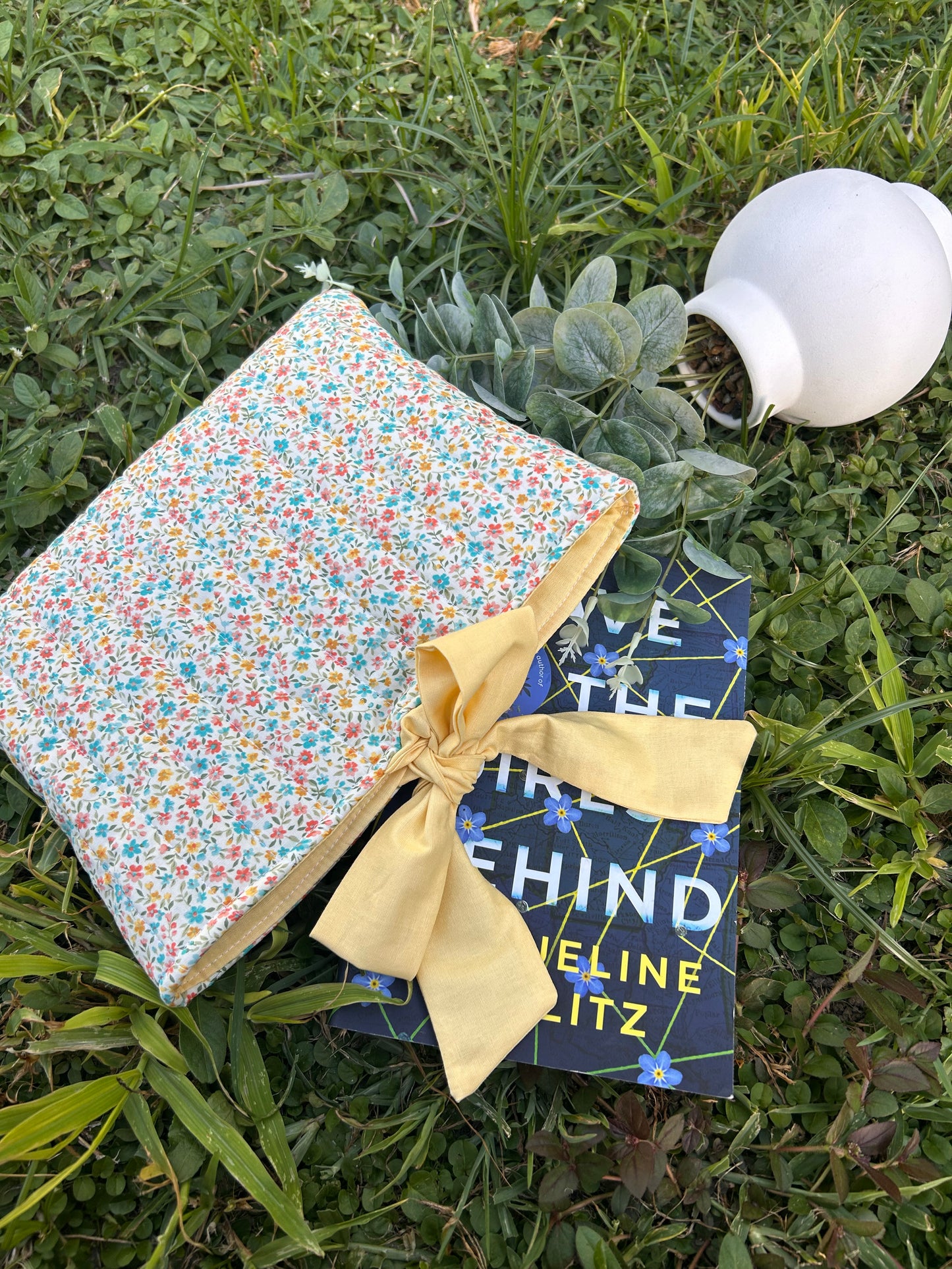 Yellow Ditsy Floral Book Sleeve