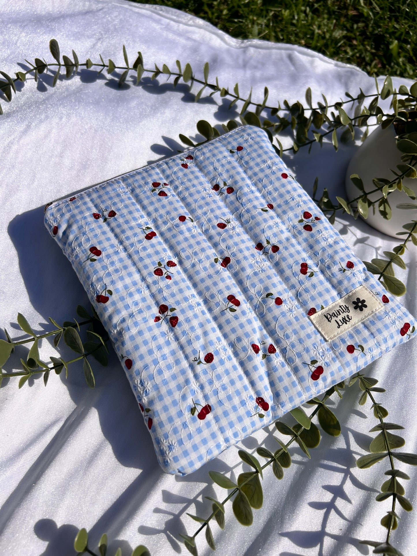 Blue Cherry Strawberry Kindle Sleeve