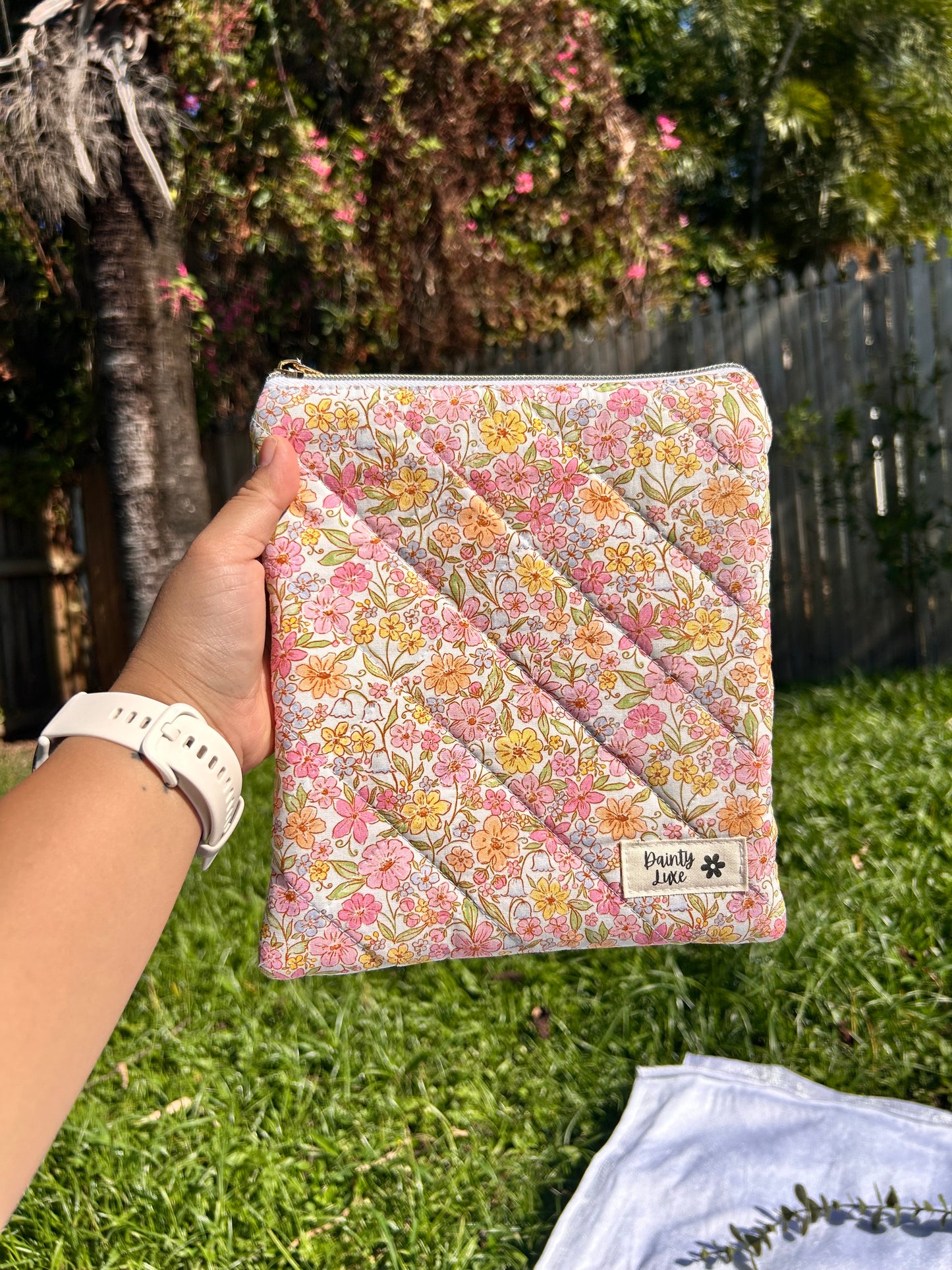 Pink Floral Kindle Sleeve