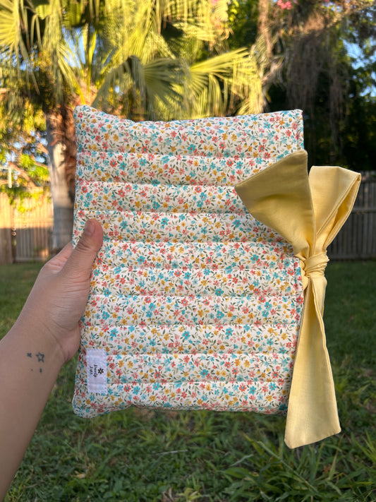 Yellow Ditsy Floral Book Sleeve