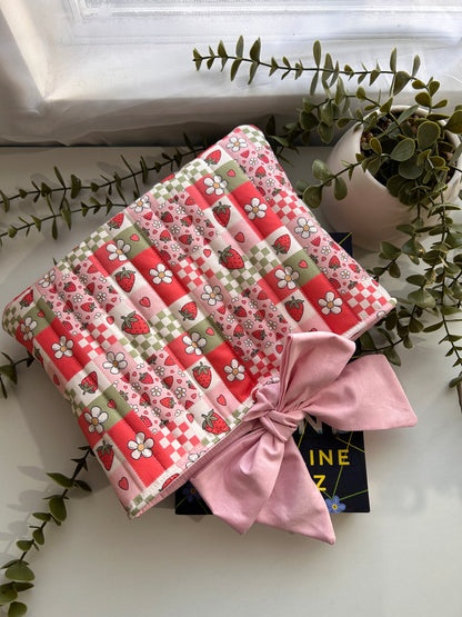 Strawberry Patchwork BookSleeve