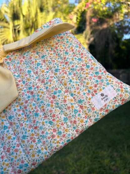Yellow Ditsy Floral Book Sleeve