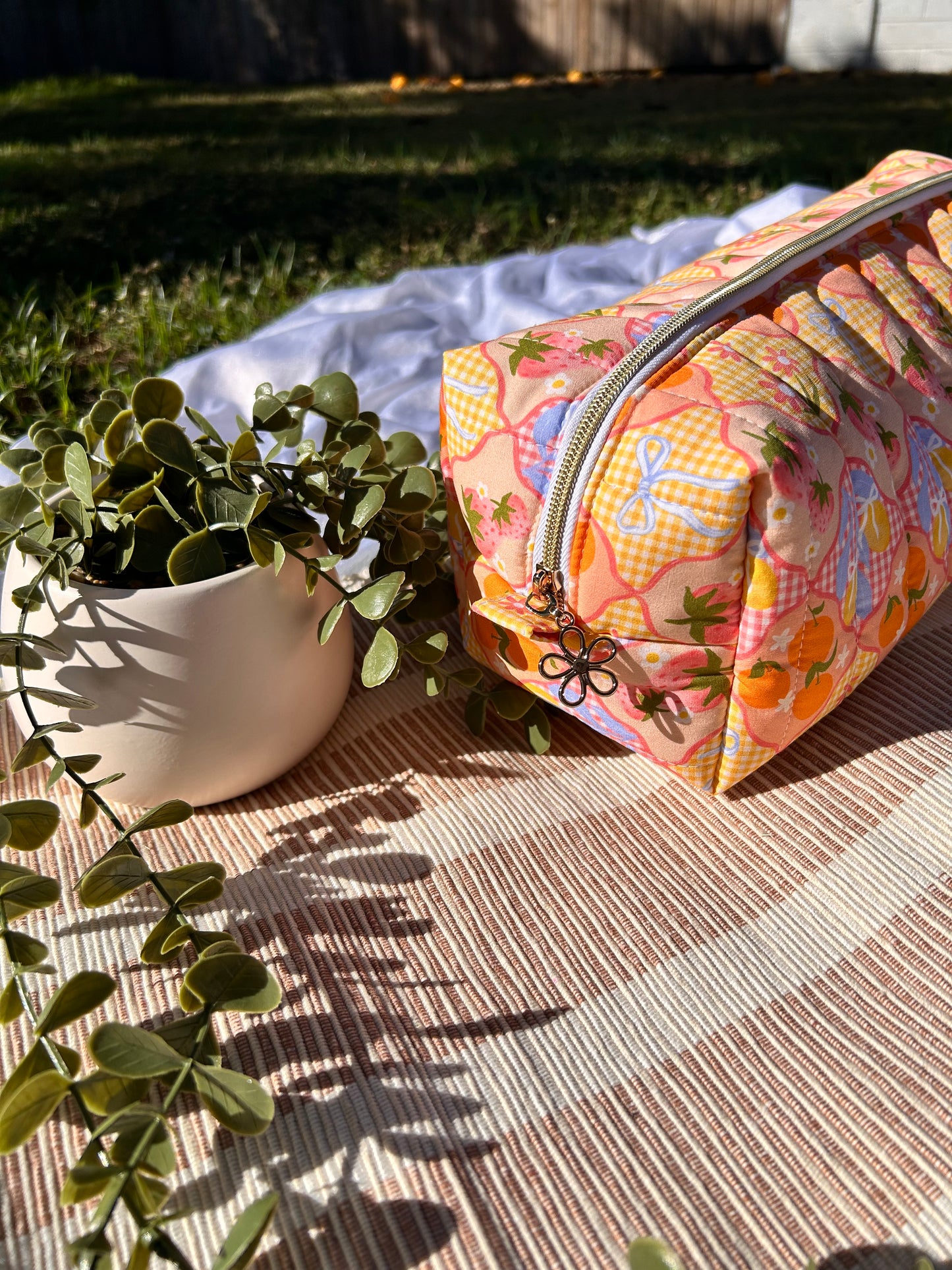 Orange Fruit Hair Tool Bag