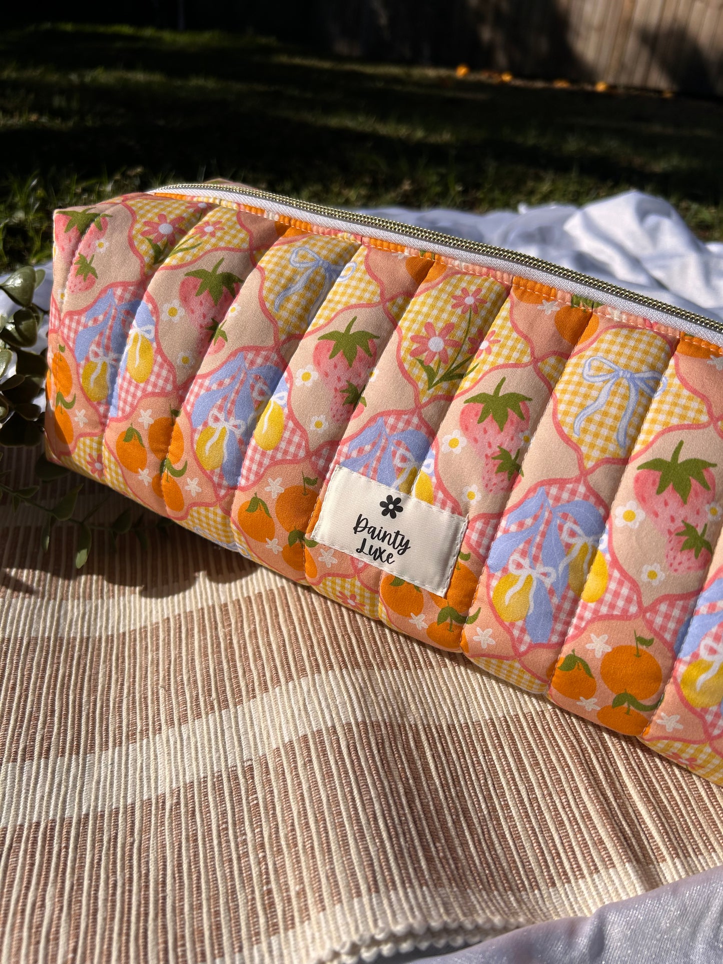 Orange Fruit Hair Tool Bag