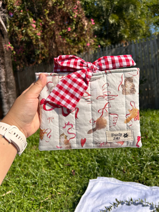 Cat Bow Kindle Sleeve