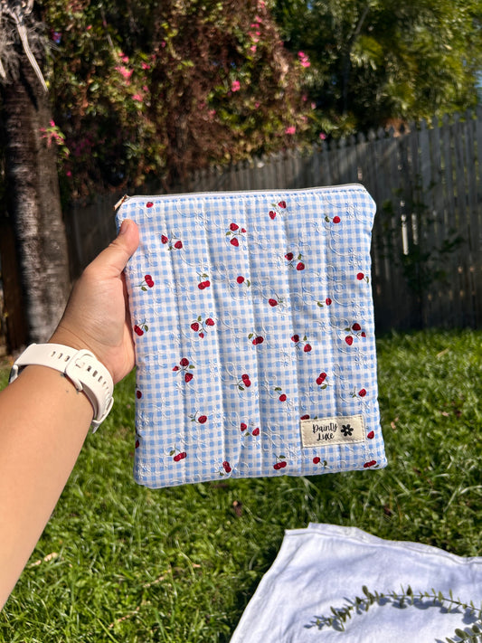 Blue Cherry Strawberry Kindle Sleeve