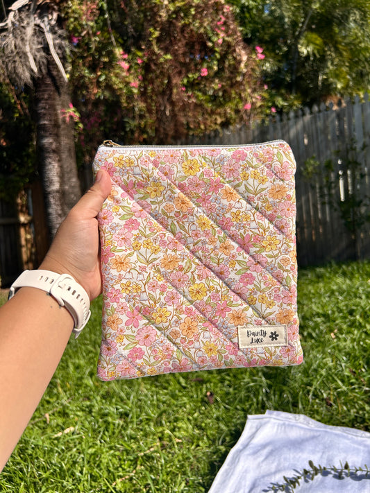 Pink Floral Kindle Sleeve
