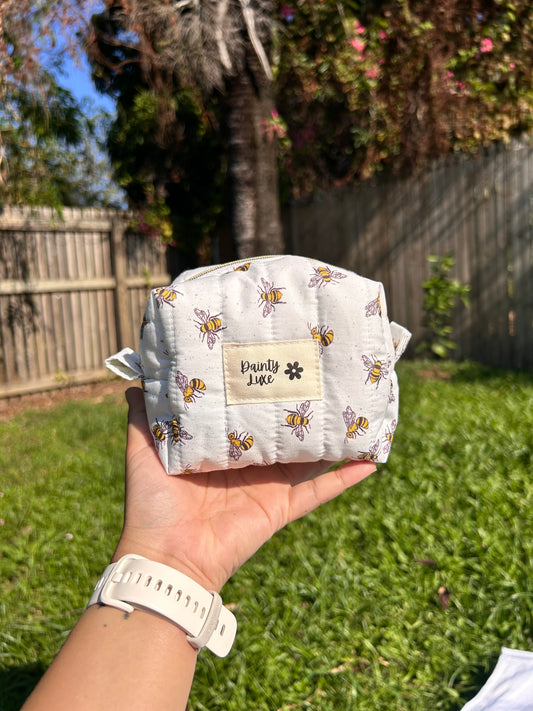 Small Bee Makeup Bag
